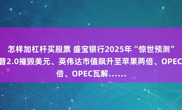 怎样加杠杆买股票 盛宝银行2025年“惊世预测”来了！川普2.0摧毁美元、英伟达市值飙升至苹果两倍、OPEC瓦解……