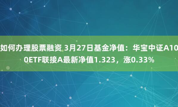 如何办理股票融资 3月27日基金净值：华宝中证A100ETF联接A最新净值1.323，涨0.33%