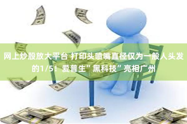 网上炒股放大平台 打印头喷嘴直径仅为一般人头发的1/5！爱普生”黑科技”亮相广州